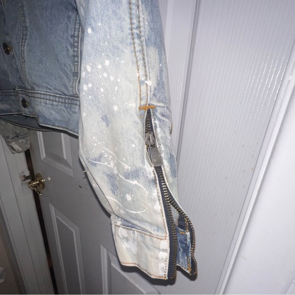 EUC*** Flame Blue Denim Jacket / Men’s Size Small - Picture 7 of 10